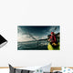 Woman with Kayak Wall Decal Design 1