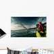 Woman with Kayak Wall Decal Design 1