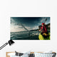 Woman with Kayak Wall Decal Design 1