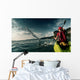 Woman with Kayak Wall Decal Design 1