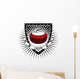 Curling Shield Wall Decal