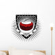 Curling Shield Wall Decal