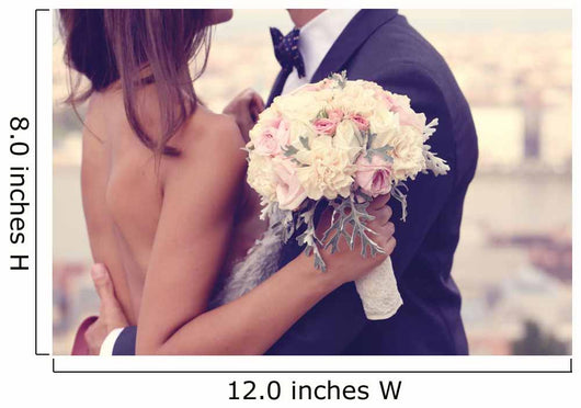 Detail Bride and Groom Wall Decal