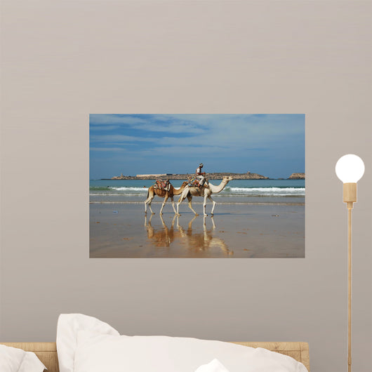 Dromadaires Sur La Plage Wall Decal