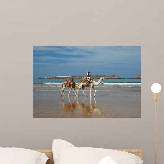 Dromadaires Sur La Plage Wall Decal