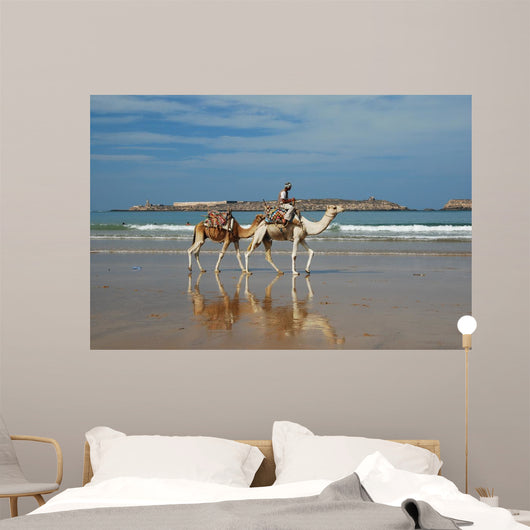 Dromadaires Sur La Plage Wall Decal