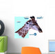 Abstract Geometric Giraffe Wall Decal