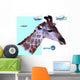 Abstract Geometric Giraffe Wall Decal