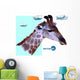 Abstract Geometric Giraffe Wall Decal