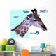 Abstract Geometric Giraffe Wall Decal