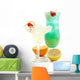 Cocktails Margarita and Blue Wall Decal