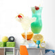 Cocktails Margarita and Blue Wall Decal