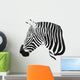 Zebra Stripes White Wall Decal