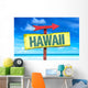 Hawaii Sign with Beach Wall Decal