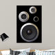 Three Speakers Wall Decal