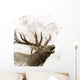 Bull Elk Watercolor Wall Decal