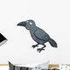 Vector Illustration Cartoon Crow Wall Decal