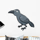 Vector Illustration Cartoon Crow Wall Decal