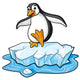 Penguin Cartoon Wall Decal