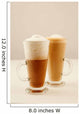 Two Tall Glass Coffee Wall Decal