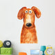 Red Dog Vector Wall Decal