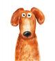 Red Dog Vector Wall Decal