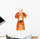 Dog with Chicken Head Wall Decal