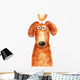 Dog with Chicken Head Wall Decal