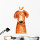 Dog with Chicken Head Wall Decal