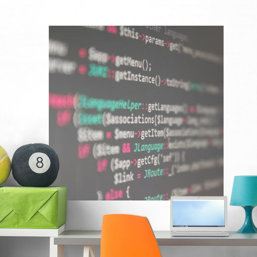 Coding Wall Decal