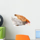 Two Hens and Grains Wall Decal