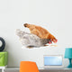 Two Hens and Grains Wall Decal