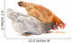 Two Hens and Grains Wall Decal