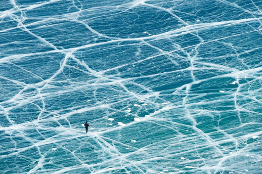 Frozen Baikal Lake Winter Wall Decal