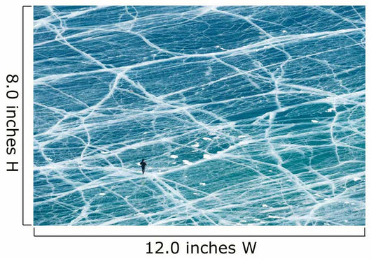 Frozen Baikal Lake Winter Wall Decal