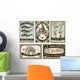 Vintage Retro Labels Wall Stickers Wall Decal