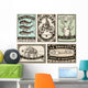 Vintage Retro Labels Wall Stickers Wall Decal
