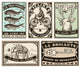 Vintage Retro Labels Wall Stickers Wall Decal