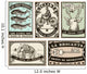 Vintage Retro Labels Wall Stickers Wall Decal