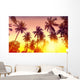 Golden Sunset Nature with Wall Decal