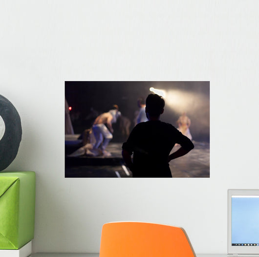 Director Standing Watching Theater Wall Decal