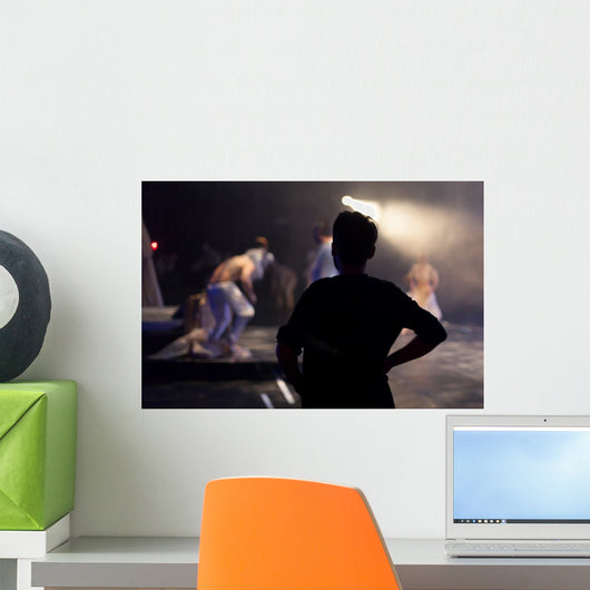 Director Standing Watching Theater Wall Decal
