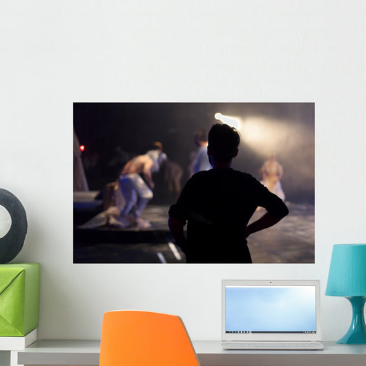 Director Standing Watching Theater Wall Decal