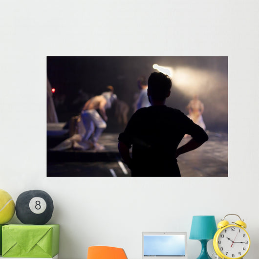 Director Standing Watching Theater Wall Decal