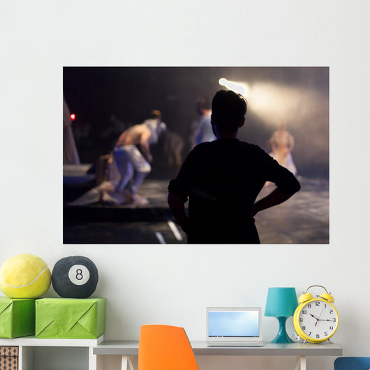 Director Standing Watching Theater Wall Decal