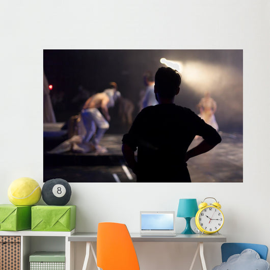 Director Standing Watching Theater Wall Decal
