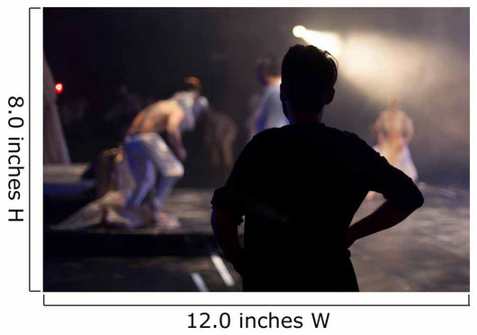 Director Standing Watching Theater Wall Decal