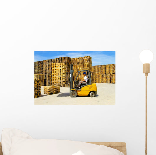 Forklift Handling Wall Decal