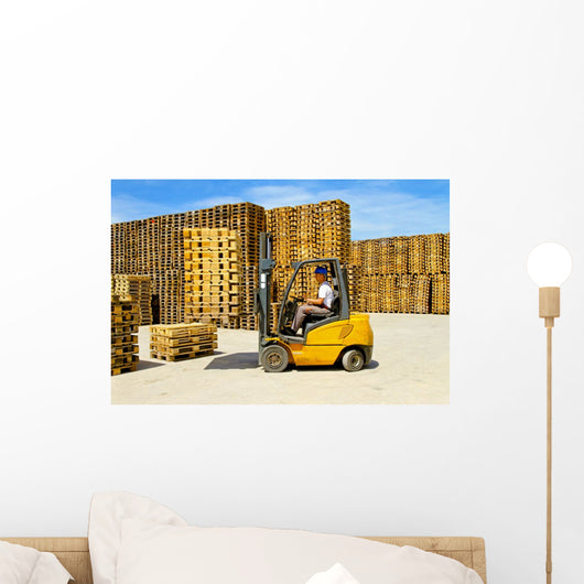 Forklift Handling Wall Decal