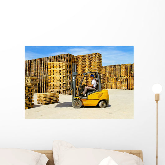 Forklift Handling Wall Decal